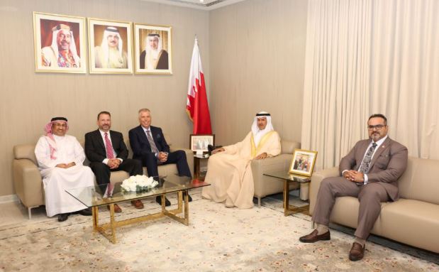 <p>Interior Ministry Under-Secretary for Nationality, Passports and Residence Affairs and Maan (Together) Committee Against Violence and Addiction chairman Shaikh Hisham bin Abdulrahman Al Khalifa yesterday received a delegation from the University of North Carolina, led by Professor David Wyrick, as part of ongoing academic and research cooperation between the ministry and international universities. They reviewed the joint study conducted by the Maan Regional Centre for Research and Training and the University of North Carolina on the Maan curriculum for peaceful coexistence and countering extremism. The study showed significant positive results, reflected in students&rsquo; stronger practice of tolerance and peaceful coexistence.</p>
<div class="explain-selected-button explain-selected-circle"></div>